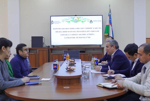 The Ferghana Oil Refinery Plant and the Ferghana Polytechnic Institute will jointly train personnel for the 